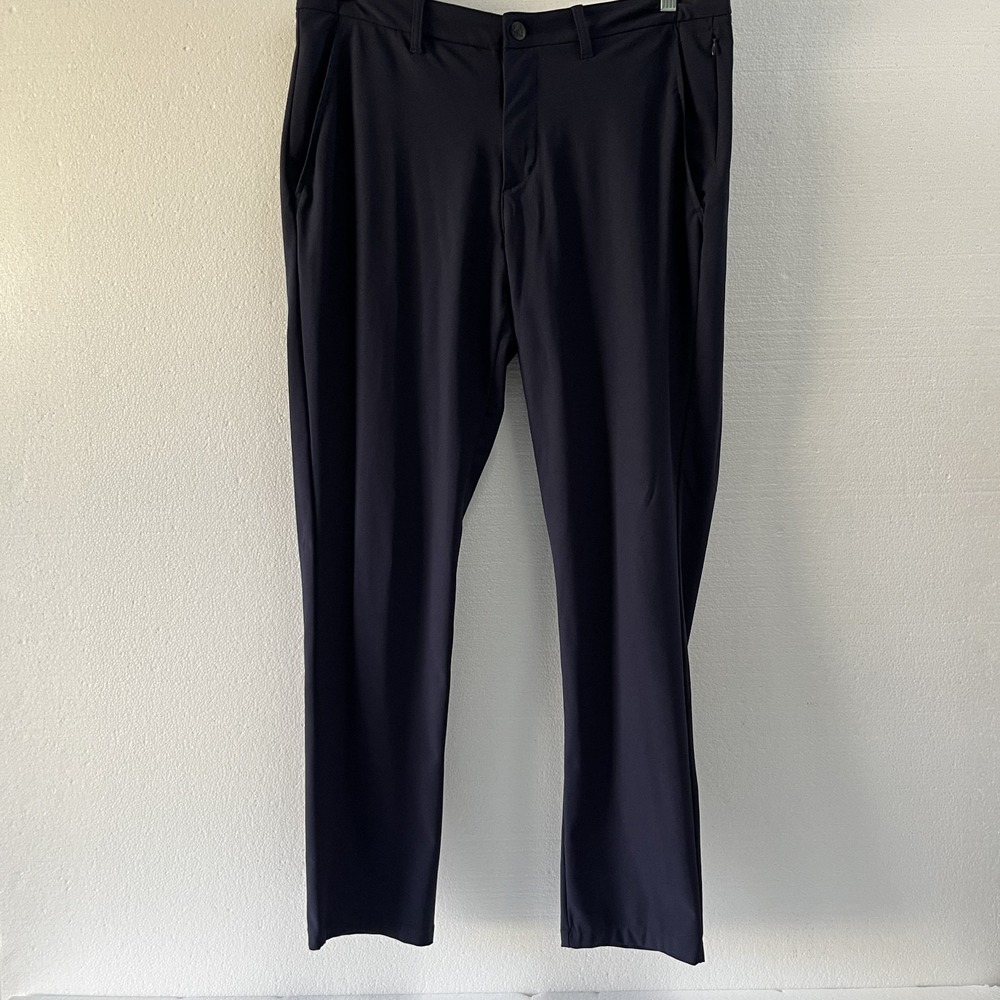 Reebok 5-Pocket Anchor Pants Mens‎ 36x31 Navy Blue Tapered Golf Stretch